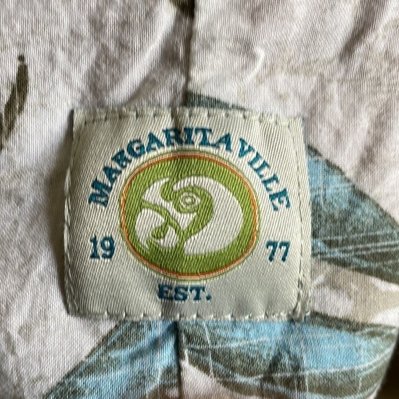 MargaritaVille vintage Mens Tropical island hawaiian short sleeve  button Shirt - Picture 6 of 8
